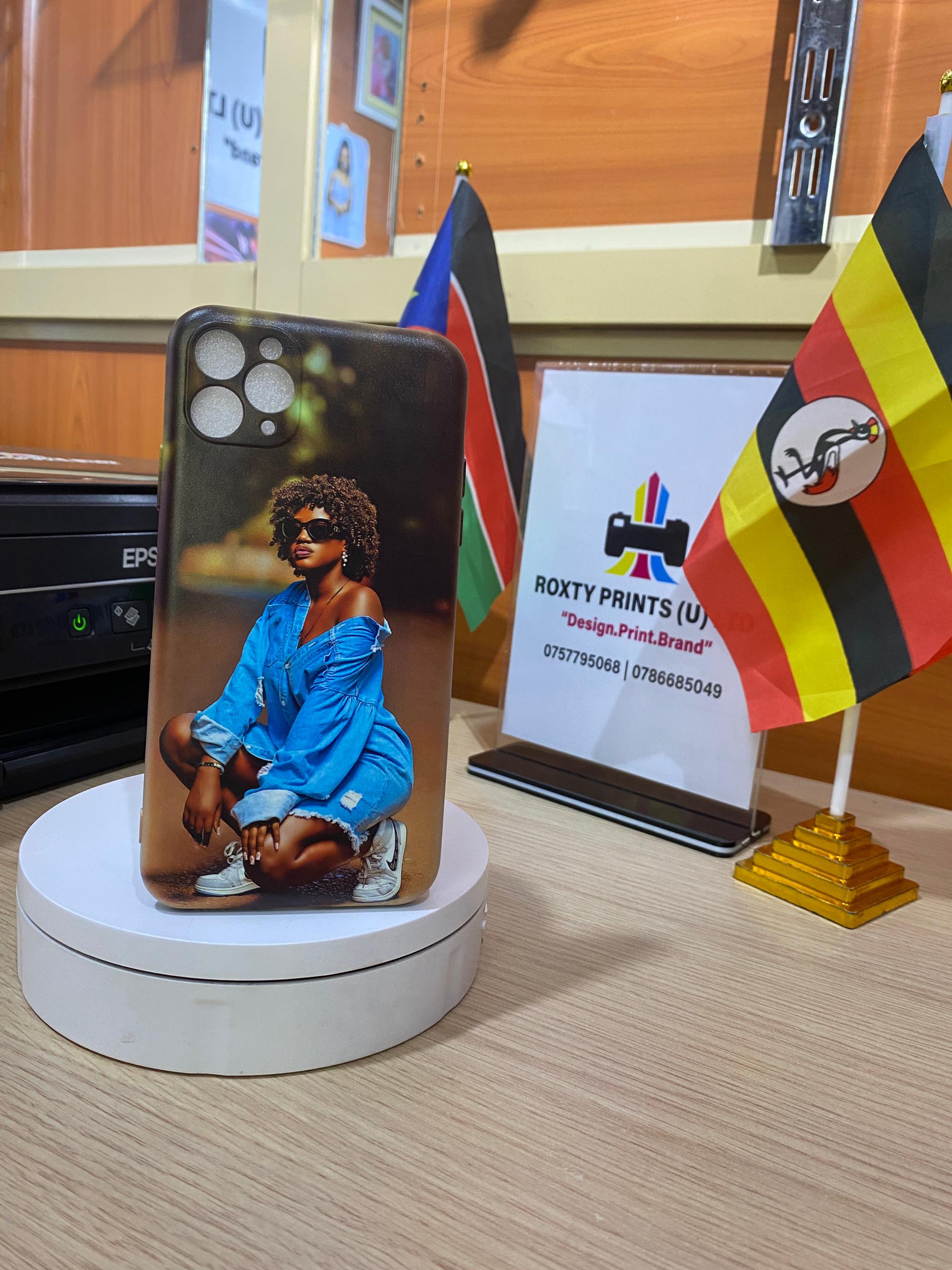 Branded phone cover